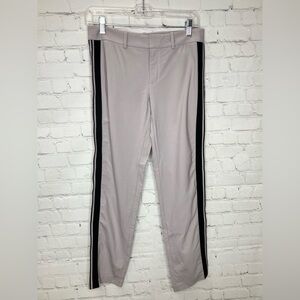 Vince Light Gray Wool Dress Pants with Black Stripes Size 2